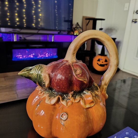 Ceramic Pumpkin Pitcher